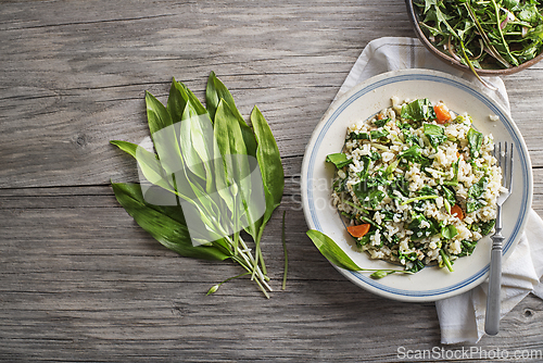 Image of Risotto wild garlic spring