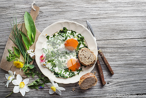 Image of Fried eggs healthy