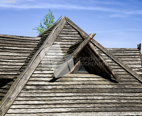 Image of The old wooden roof