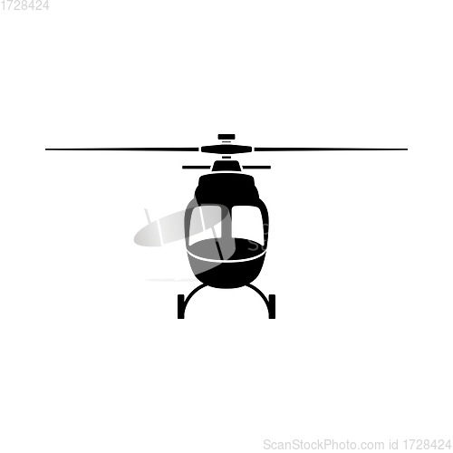 Image of Helicopter Icon Front View