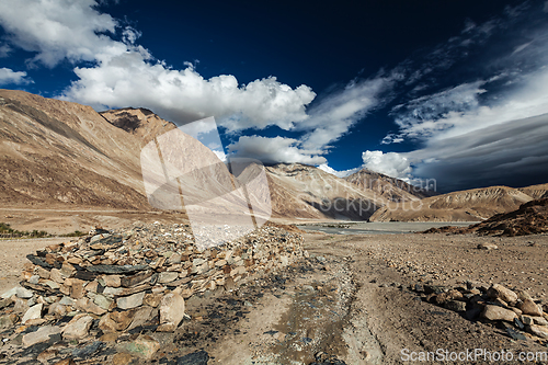 Image of Nubra valley in Himalayas. Ladakh, India
