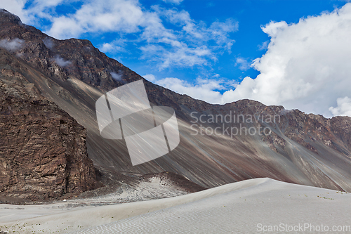 Image of Sand dunes. Nubra valley, Ladakh, India