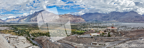 Image of Panorama of Nubra valley in Himalayas