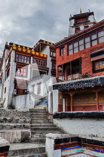 Image of Diskit monastery. Nubra valley, Ladakh, India