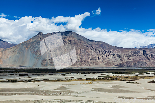 Image of Nubra valley in Himalayas. Ladakh, India