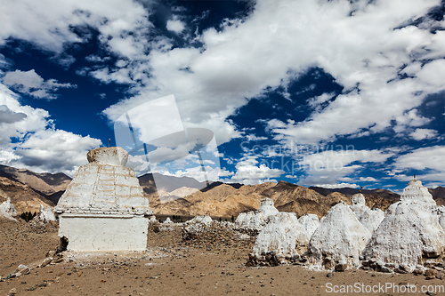 Image of Buddhist chortens, Ladakh