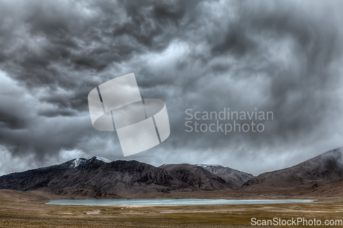 Image of Himalayan lake Kyagar Tso, Ladakh, India