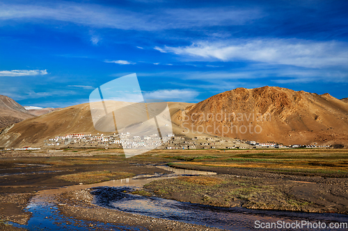 Image of Korzok village at lake Tso Moriri, Ladakh