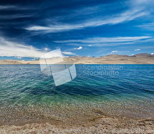 Image of Tso Moriri lake in Himalayas, Ladakh, India