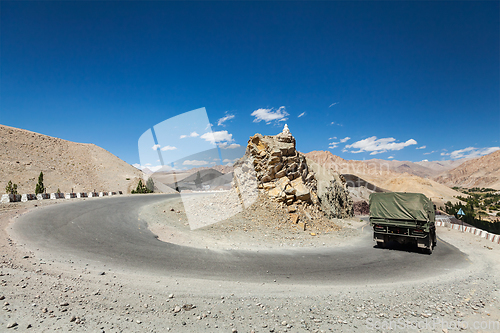 Image of Road in Himalayas. Ladakh, India