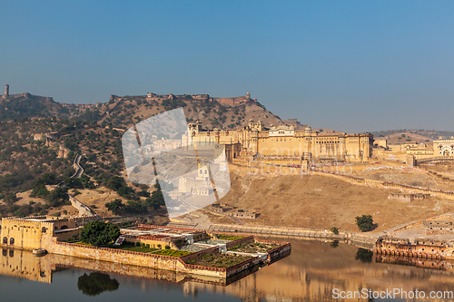 Image of Amer (Amber) fort, Rajasthan, India