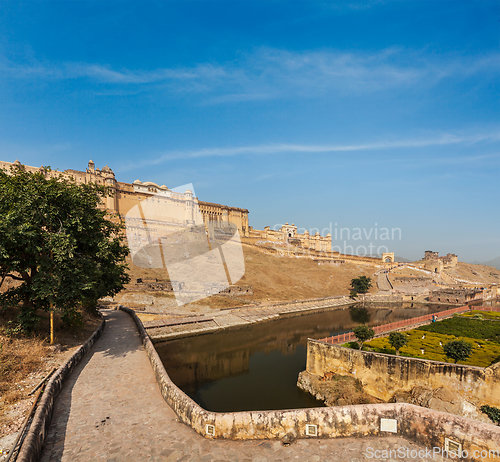 Image of Amer (Amber) fort, Rajasthan, India