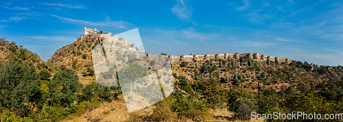 Image of Panorama of Kumbhalgrh fort. Rajasthan, India