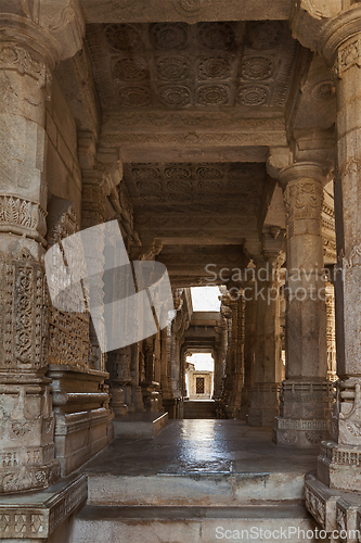 Image of Jain temple in Ranakpur. Rajasthan, India
