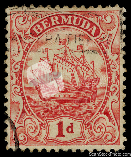 Image of English sailing ship stamp