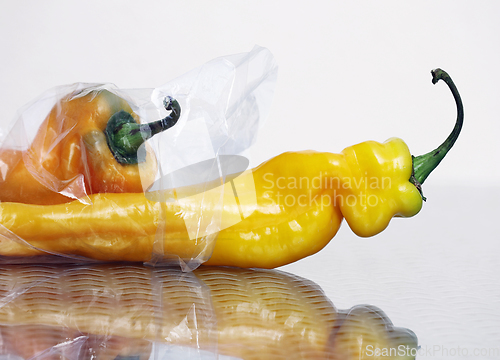 Image of Two sweet peppers