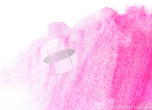 Image of Pink watercolor texture on white background