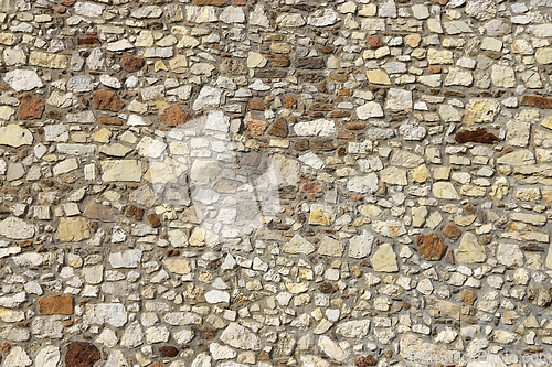 Image of Wall texture of various stones 