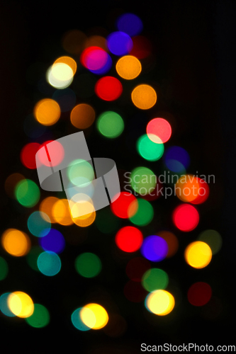 Image of Defocused bright colorful lights, holiday background