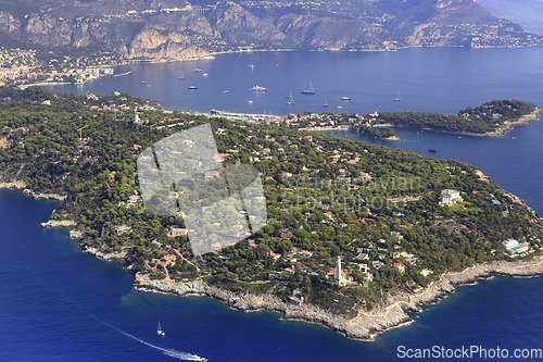 Image of Panorama of Saint Jean Cape Ferrat, French Riviera, France