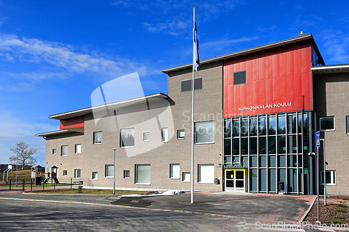 Image of Kirkonkylan Koulu School Facade, Salo Finland