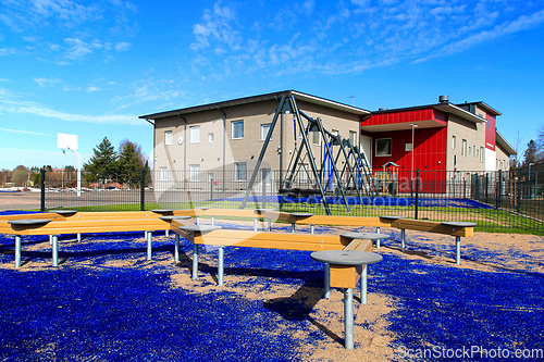 Image of Kirkonkylan Koulu School and Modern Sports Yard