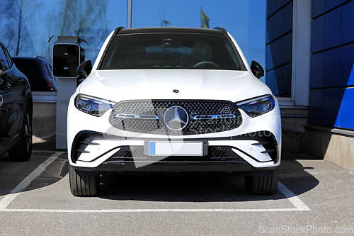 Image of New White Luxury Mercedes-Benz SUV Car 