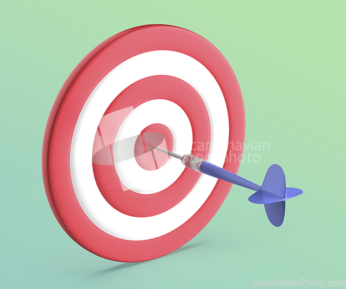 Image of Arrow hit the center of target