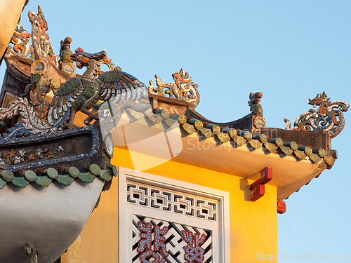 Image of Detail of the Phab Bao Temple in Hoi An, Vietnam