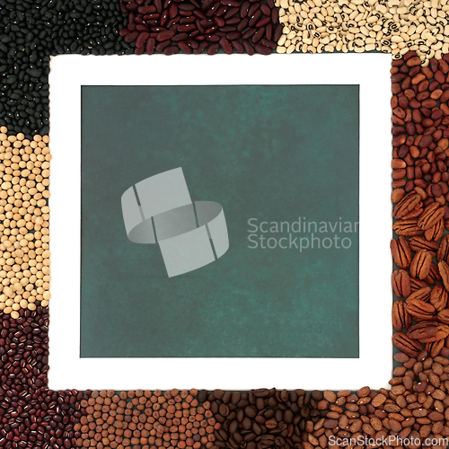 Image of Legume Health Food Collection Background Border