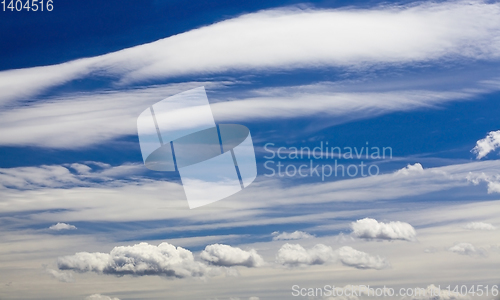 Image of beautiful blue sky