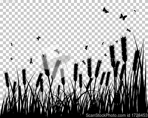 Image of meadow silhouettes