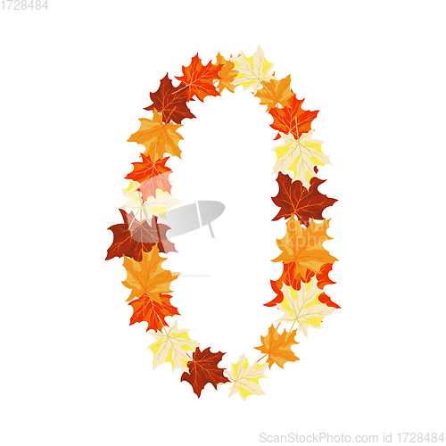 Image of Autumn Maples Leaves Letter