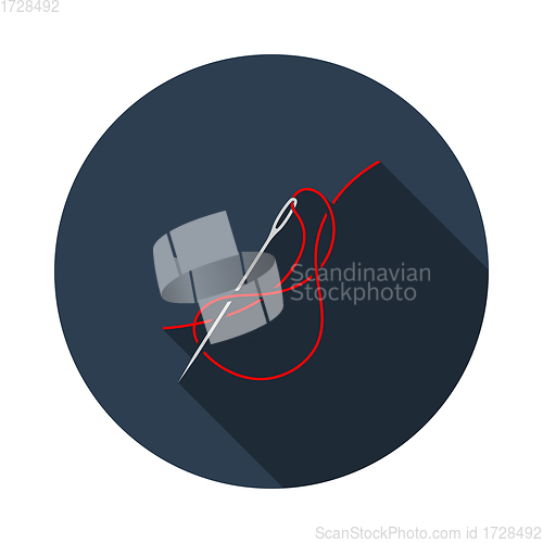 Image of Sewing Needle With Thread Icon