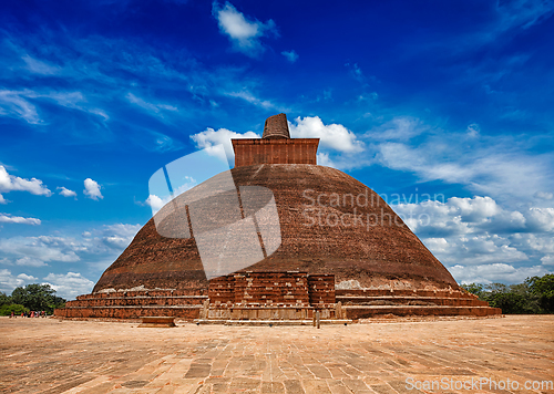 Image of Jetavaranama dagoba Buddhist stupa in ancient city