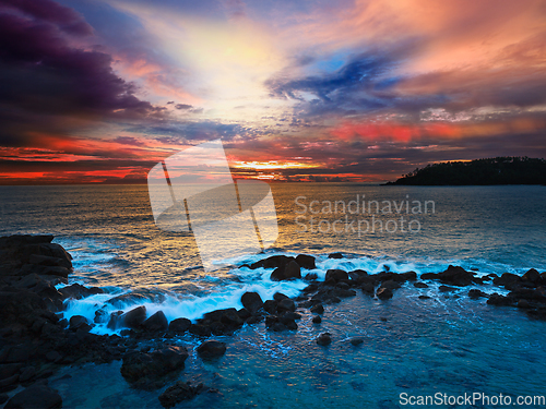 Image of Ocean sunset