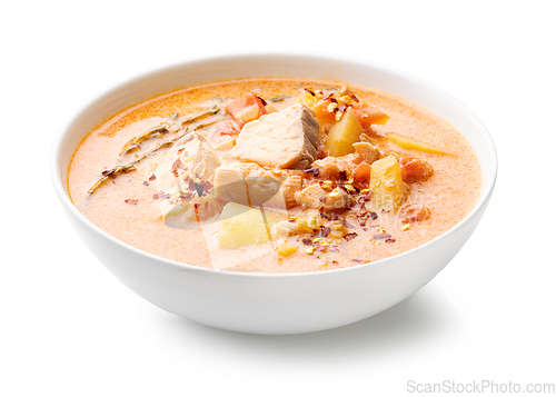 Image of bowl of fish soup