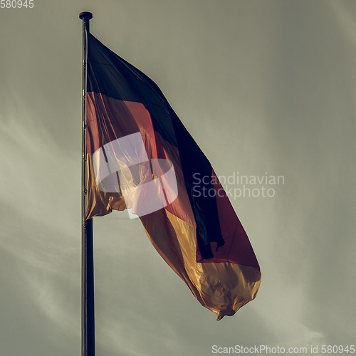 Image of Vintage looking German flag