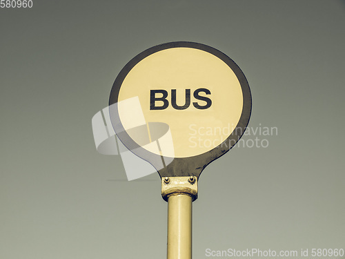 Image of Vintage looking Bus stop