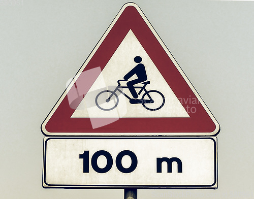 Image of Vintage looking Bike sign