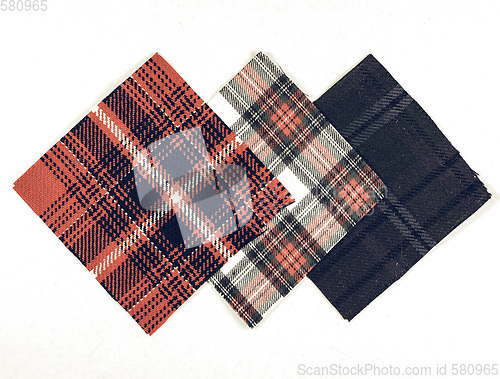 Image of Vintage looking Tartan fabric sample