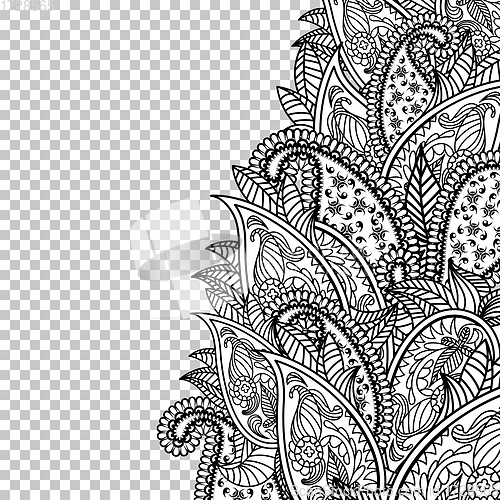 Image of Oriental paisley pattern