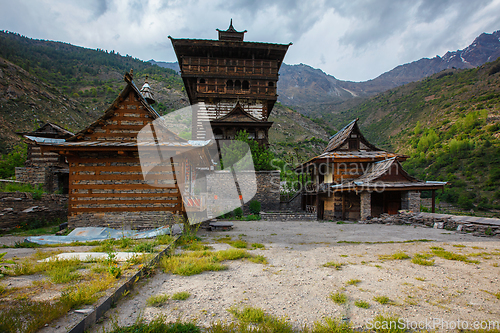 Image of Sangla Fort - Hindu Temple. Sangla, Himachal Pradesh, India.