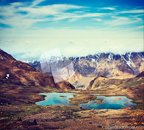 Image of Mountain lakes in Himalayas