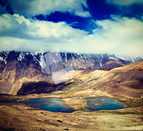 Image of Mountain lakes in Himalayas