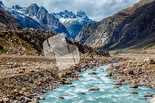 Image of Chandra River in Himalayas