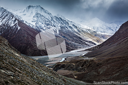 Image of Severe mountains - View of Himalayas, India