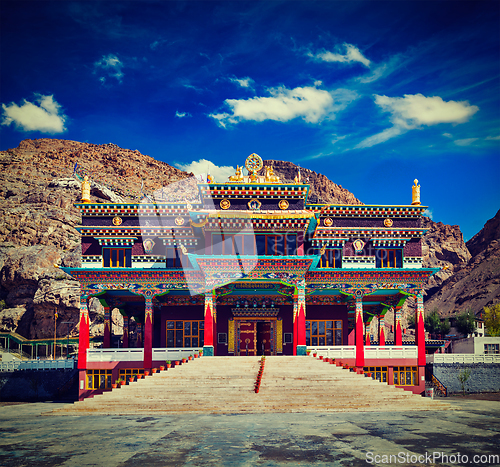 Image of Buddhist monastery in Kaza, Spiti Valley