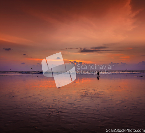 Image of Romantic sunset, Goa, India