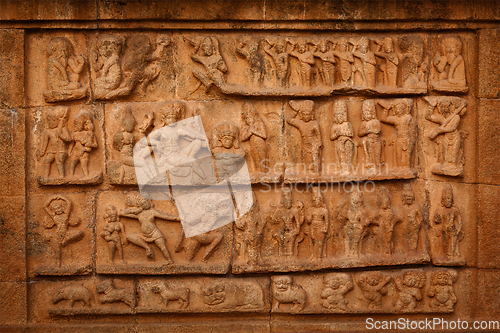 Image of Bas relief. Brihadishwara Temple, Tanjore